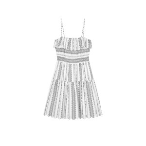 2024 Summer New Arrival: Minimalist and Elegant French-Style White Pleated Midi Skirt for Women