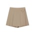 2024 Summer New Arrival: Casual Culottes in Khaki Color, Preppy Style, Fashionable Women's Pants